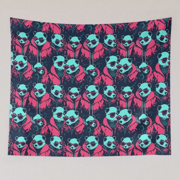 Item preview, Panda Punks In Red Jackets designed and sold by SweetClicks123.