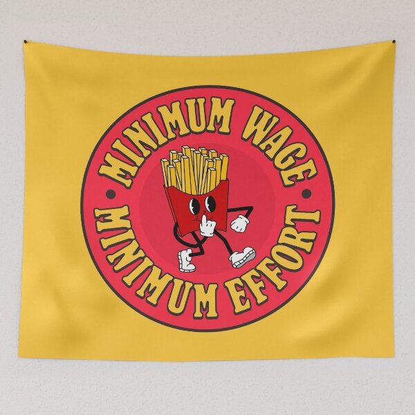 Item preview, Minimum Wage = Minimum Effort - Quiet Quit designed and sold by Picket Club.