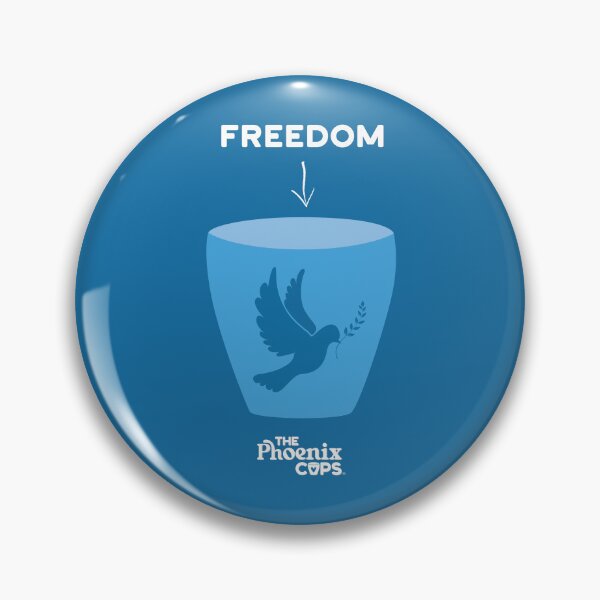 Item preview, Freedom Cup - white text designed and sold by The Phoenix Cups.