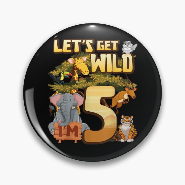 Item preview, 5 Year Old Zoo Birthday Safari Jungle Animal 5th designed and sold by LeonBeaudoin.