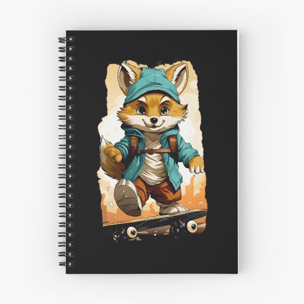 Item preview, Adventurous Fox: Cartoon Drawing of a Skateboarding Fox designed and sold by BNCH44.