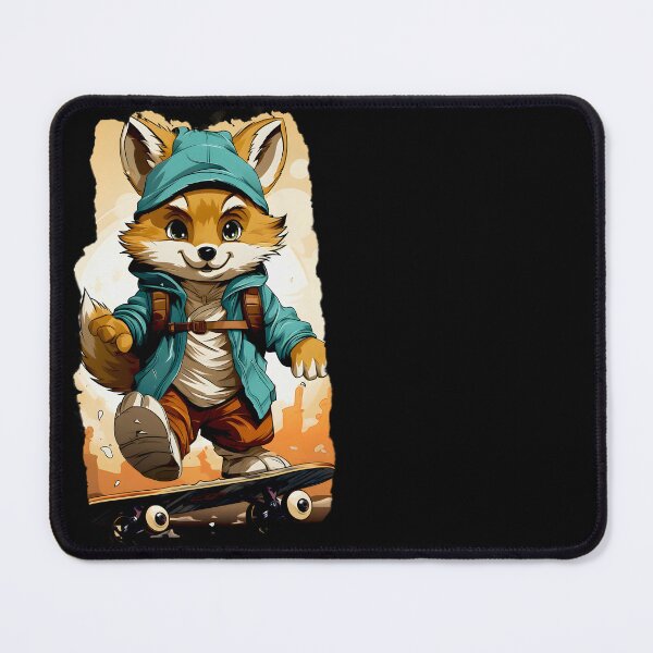 Item preview, Adventurous Fox: Cartoon Drawing of a Skateboarding Fox designed and sold by BNCH44.