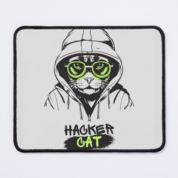 Item preview, "Cyber Kitty: Embrace the Hacker Cat Revolution" designed and sold by PRINT SCAPE.