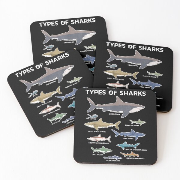 Item preview, 9 Types Of Sharks Educational Colorful Ocean designed and sold by LeonBeaudoin.