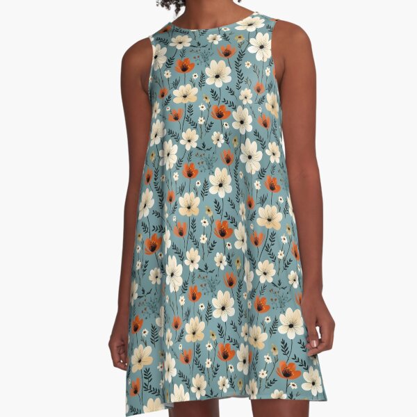 Artikel-Vorschau von Retro-Blumen und florale nahtlose Muster, designt und verkauft von YumeDesigns.