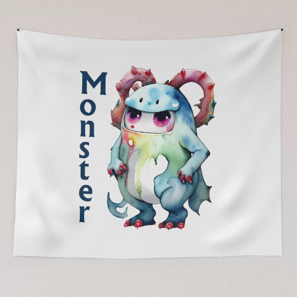 Item preview, Cute Monster Watercolor designed and sold by Ntp27digital.