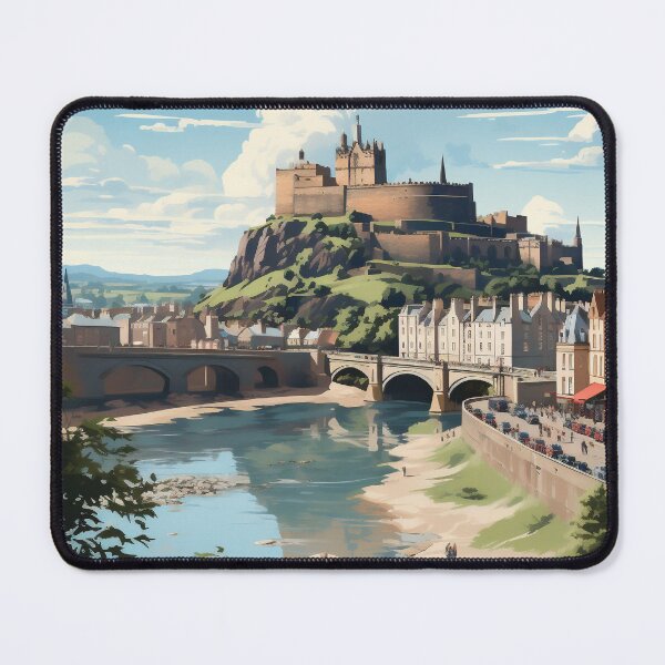 Item preview, Edinburgh travel poster designed and sold by windmildesigner.
