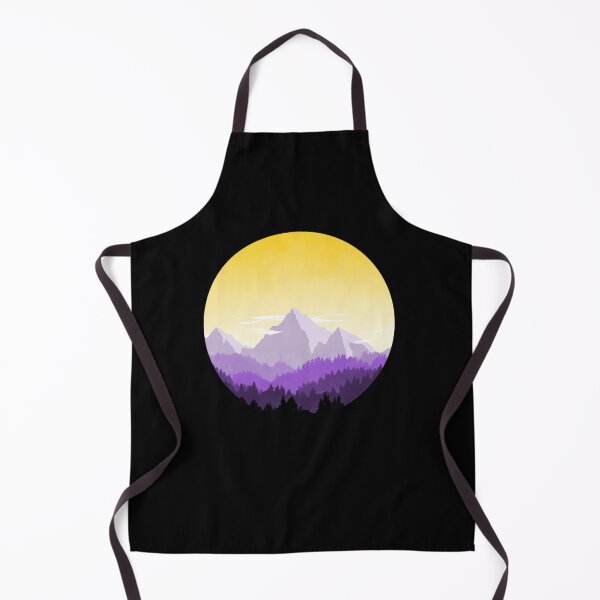 Item preview, Enby Range Circle (Subtle Non-Binary Flag Landscape)  designed and sold by BernarDubois.
