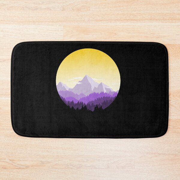 Item preview, Enby Range Circle (Subtle Non-Binary Flag Landscape)  designed and sold by BernarDubois.