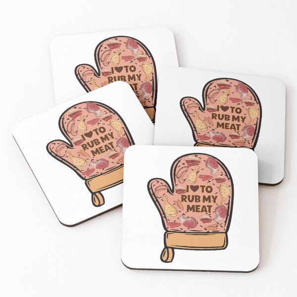Item preview, I Love To Rub My Meat Oven Mitt, Housewarming , Christmas , Hostess Funny Oven Mitts, Grilling , Dad Gift designed and sold by MotivaChic.