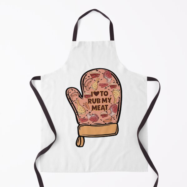 Item preview, I Love To Rub My Meat Oven Mitt, Housewarming , Christmas , Hostess Funny Oven Mitts, Grilling , Dad Gift designed and sold by MotivaChic.