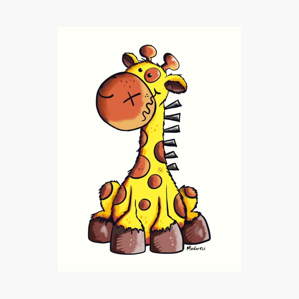 Little Cute Giraffe Cartoon