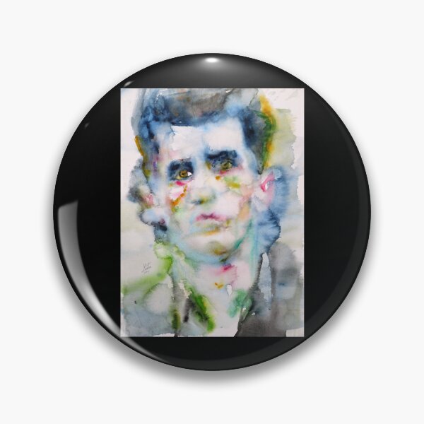 Item preview, LUDWIG WITTGENSTEIN - watercolor portrait designed and sold by enrique-moyer.