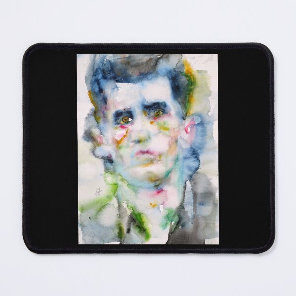 Item preview, LUDWIG WITTGENSTEIN - watercolor portrait designed and sold by enrique-moyer.