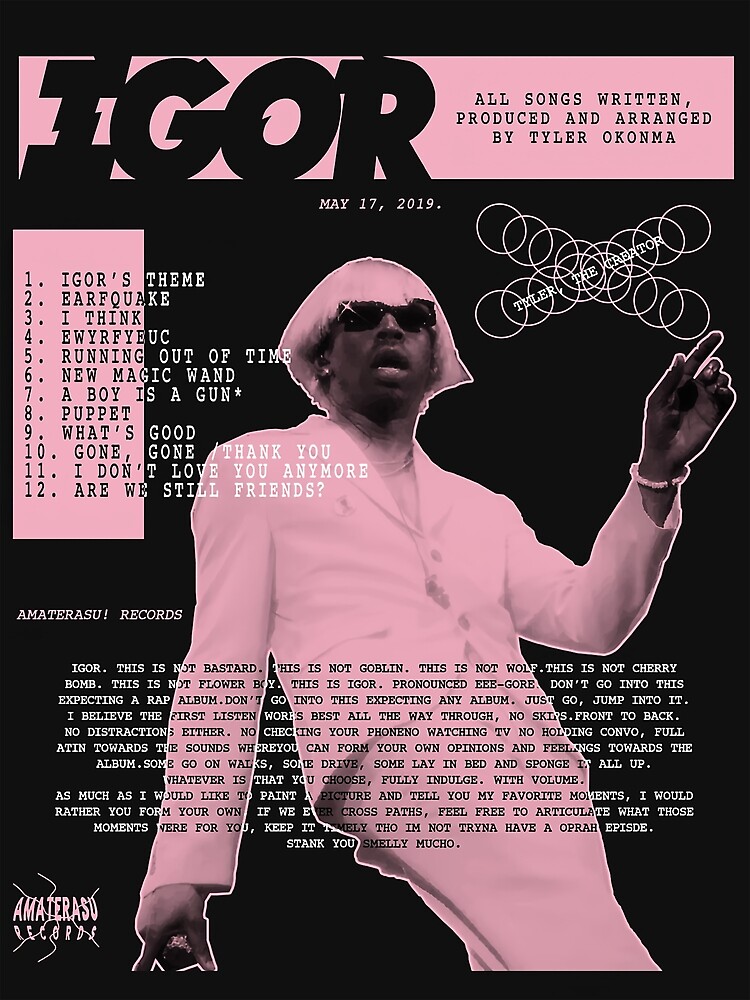 Igors Tracklist poster Poster for Sale by Gbendjoett