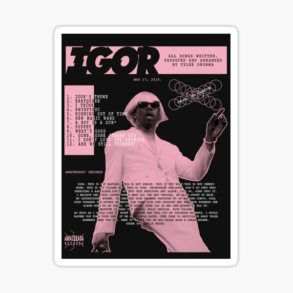 Igors Tracklist poster Poster for Sale by Gbendjoett