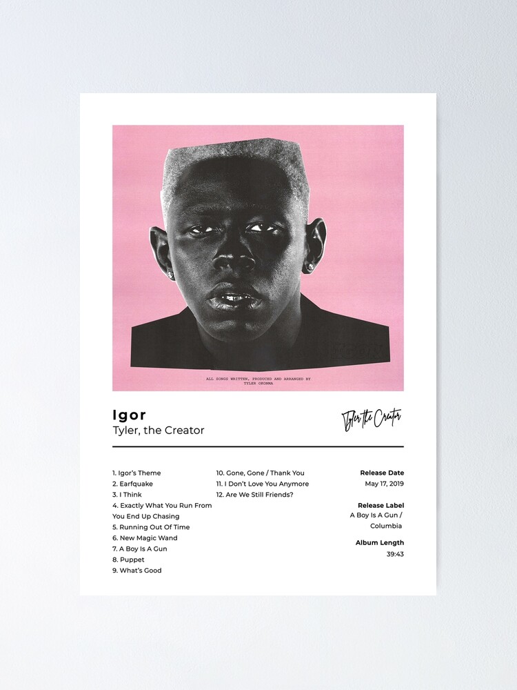 Igors Tracklist poster Poster for Sale by Gbendjoett