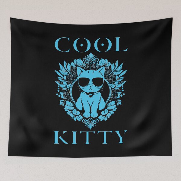 Item preview, Cool Kitten - Light Blue designed and sold by Soulemotion.