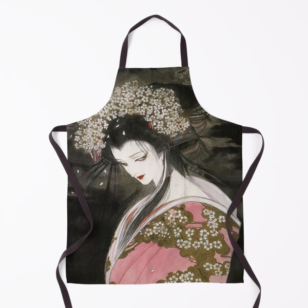 Item preview, yoshitaka amano - flower girl gesha Poster designed and sold by johndisney.