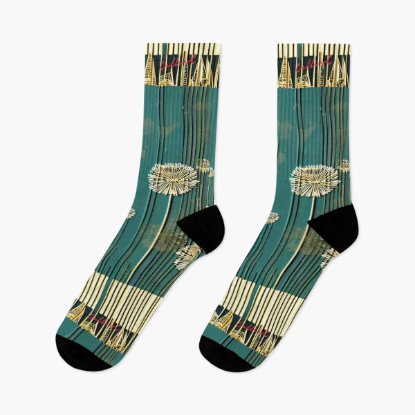 Item preview, TEAL AND GOLD , DANDELIONS PATTERN BY CALLISC ARTS designed and sold by CallisC-Arts.