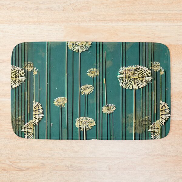 Item preview, TEAL AND GOLD , DANDELIONS PATTERN BY CALLISC ARTS designed and sold by CallisC-Arts.