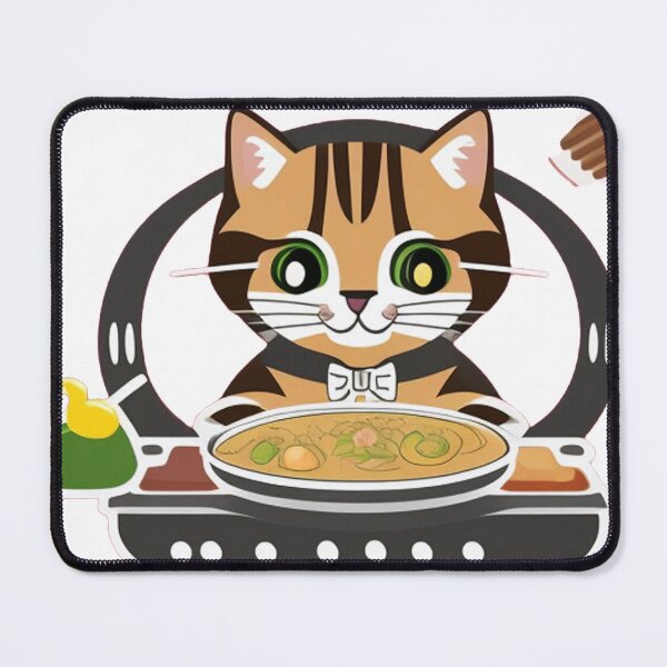 Item preview, a lovable and food-obsessed tabby cat designed and sold by gracerisenu.