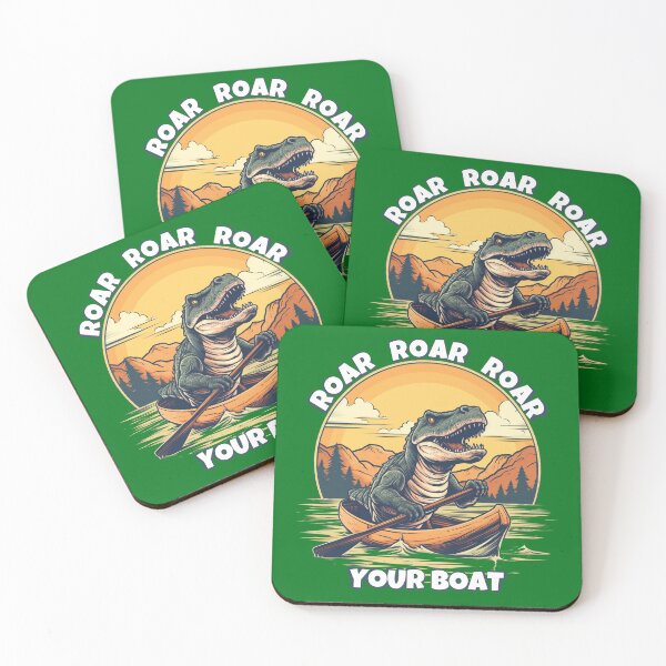Item preview, Dinosaur Roar Roar Roar Your Boat - Funny Dinosaur designed and sold by goldentusk.