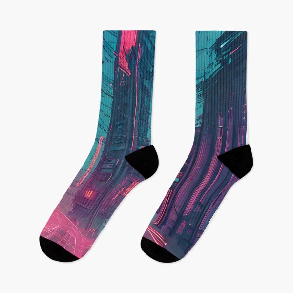 Item preview, Cyberpunk city at night with neon signs designed and sold by ArthurVandelay.