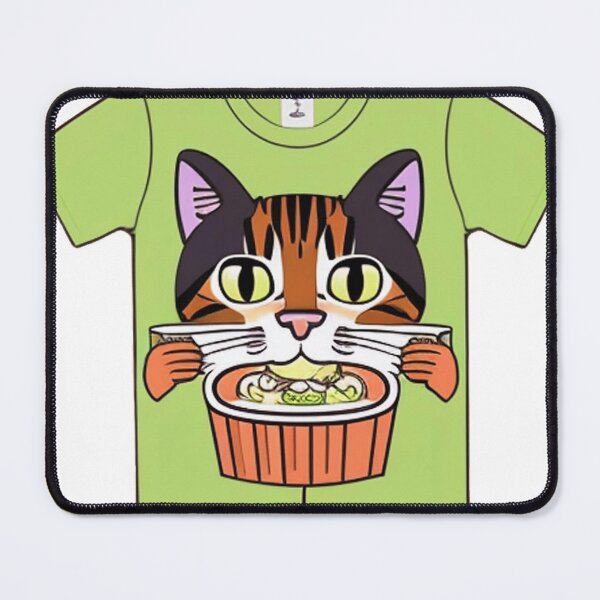Item preview, a lovable and food-obsessed tabby cat designed and sold by gracerisenu.