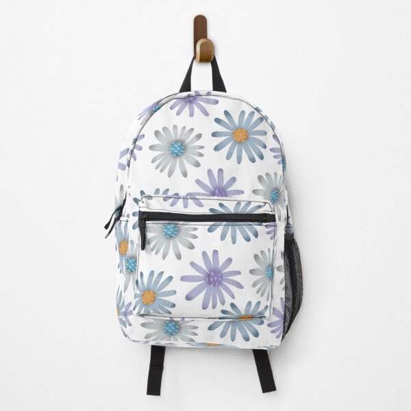 Item preview, Blue daisy floral pattern designed and sold by pinkyfish1010.