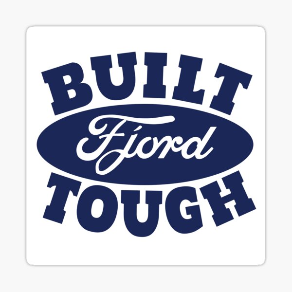 Built Fjord Tough Sticker