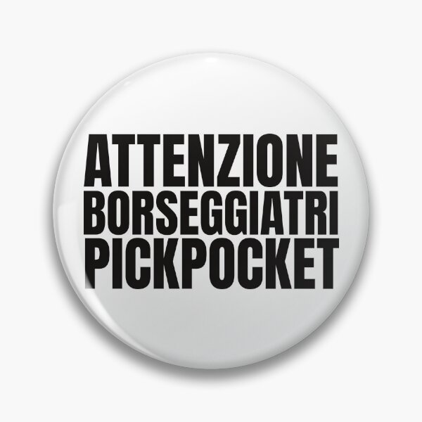 Item preview, Attenzione Borseggiatrici Pickpocket Full Sentence Tiktok designed and sold by xesed.