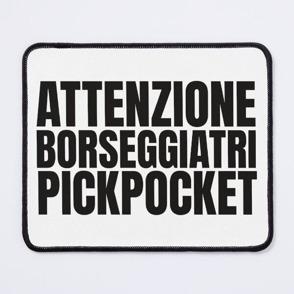 Item preview, Attenzione Borseggiatrici Pickpocket Full Sentence Tiktok designed and sold by xesed.