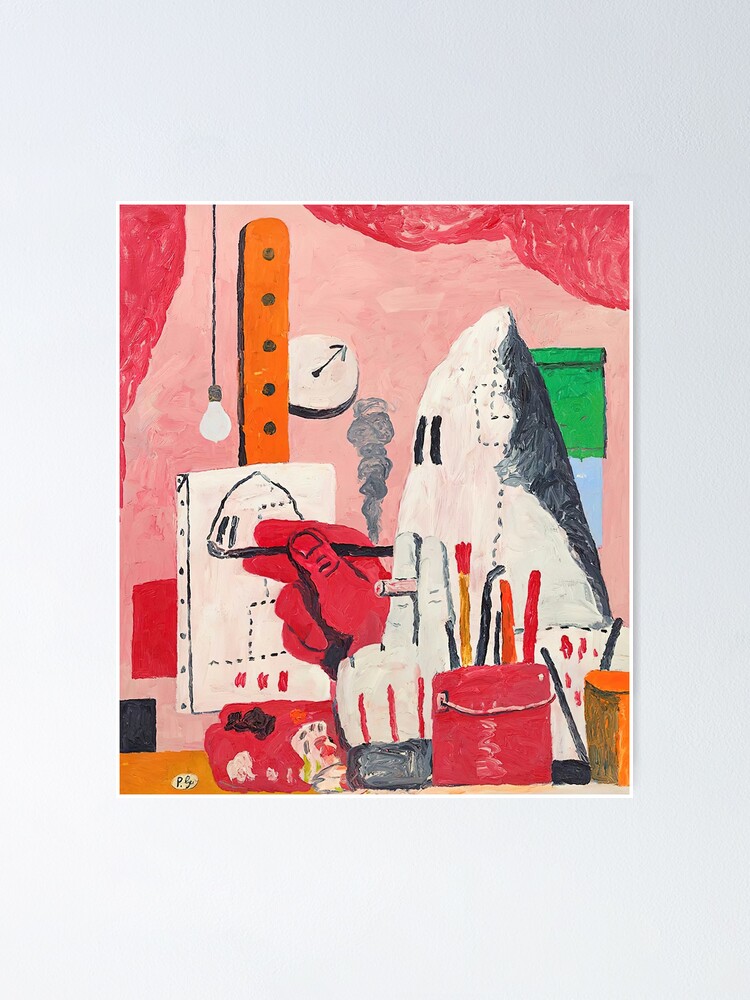 Philip Guston ポスター PHILIP GUSTON, official exhibition poster, Tate Modern gallery