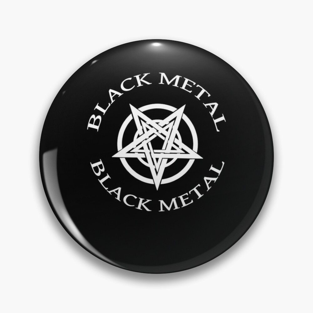 Pin on Black metal