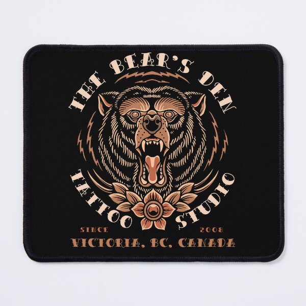 Item preview, Bear's Den, Neo Traditional, Old School Tattoo, Victoria, Canada designed and sold by Proverbial Wisdom Design.