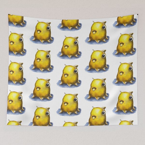 Item preview, Cute yellow Dumbo octopus watercolour painting designed and sold by Funsize-Art.