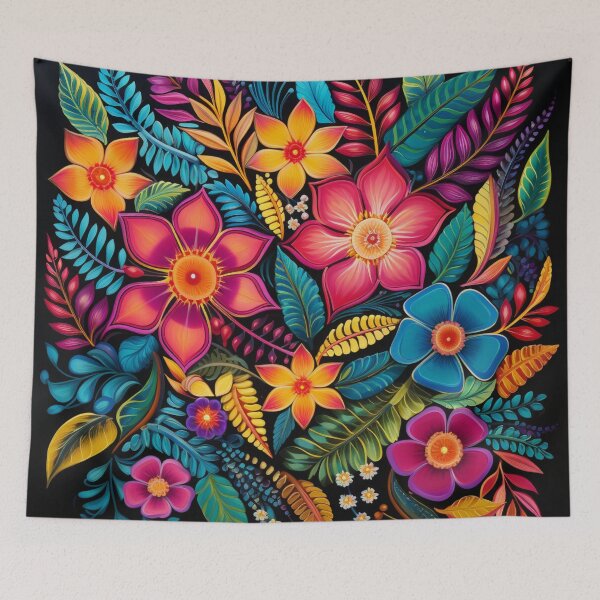 Artikelvorschau, Buntes Blumenmuster entworfen und verkauft von Myra365Art.