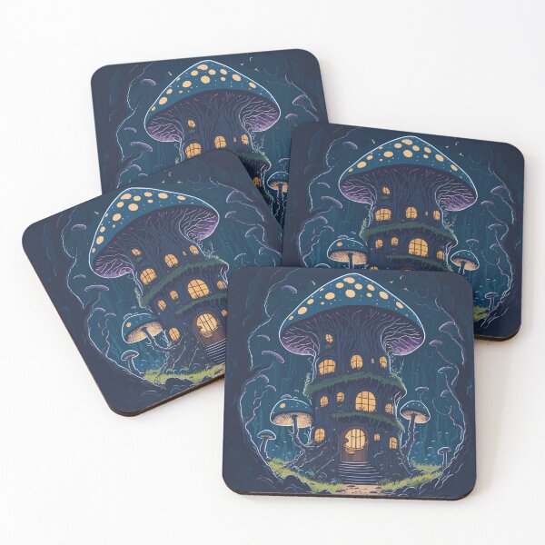 Item preview, Midnight Mushroom House, in Dark Jungle Digital Art designed and sold by InnovativeGFX.