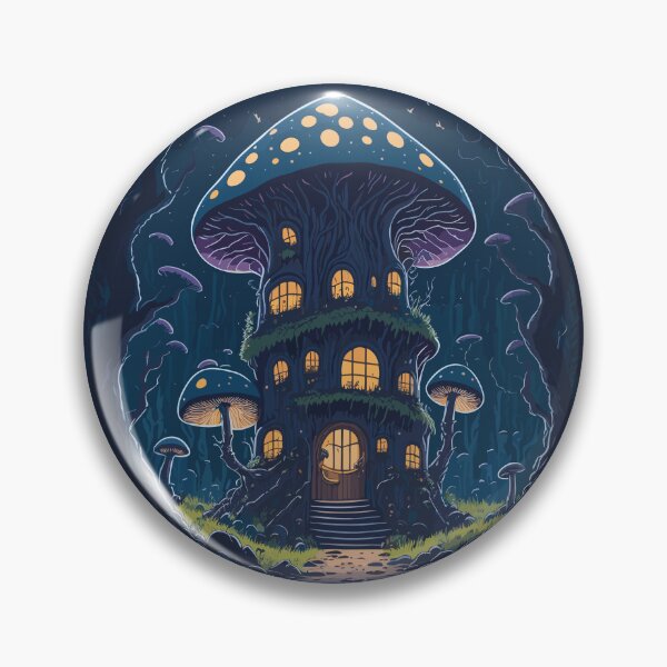 Item preview, Midnight Mushroom House, in Dark Jungle Digital Art designed and sold by InnovativeGFX.