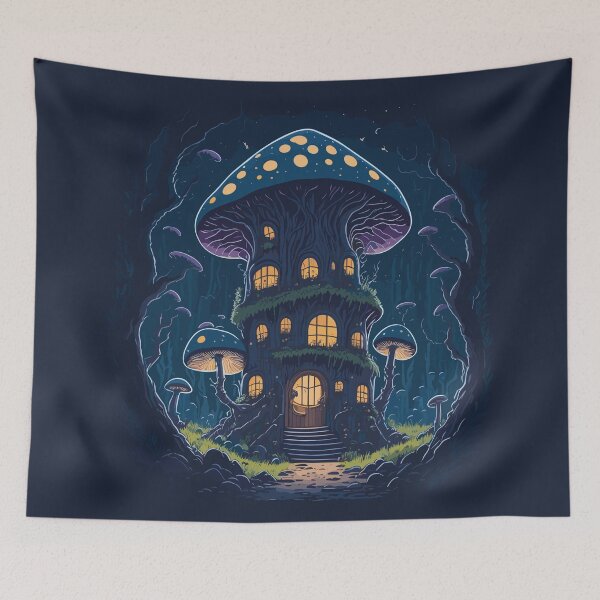 Item preview, Midnight Mushroom House, in Dark Jungle Digital Art designed and sold by InnovativeGFX.