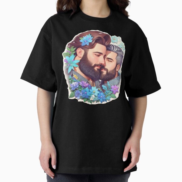 Item preview, Deux barbus se serrant dans les fleurs designed and sold by DimHel2.