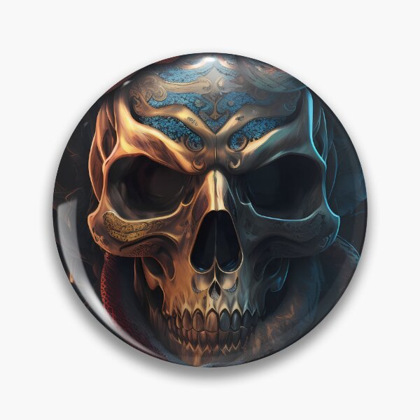 Item preview, Golden scull and snakes designed and sold by AyrDigitalArt.