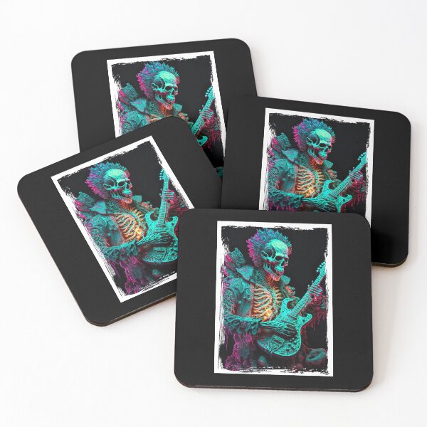 Item preview, Skeleton with a creepy guitar designed and sold by quanlh.