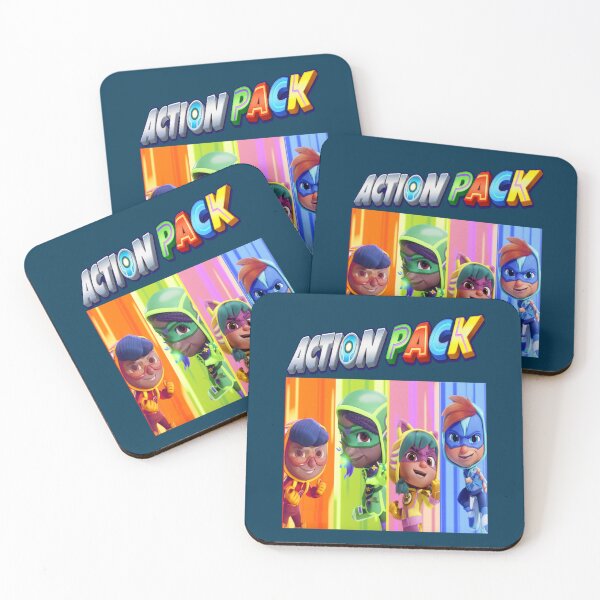 Item preview, action pack characters Funny action pack cartoon gift for kids    designed and sold by Kiebxozlafa.