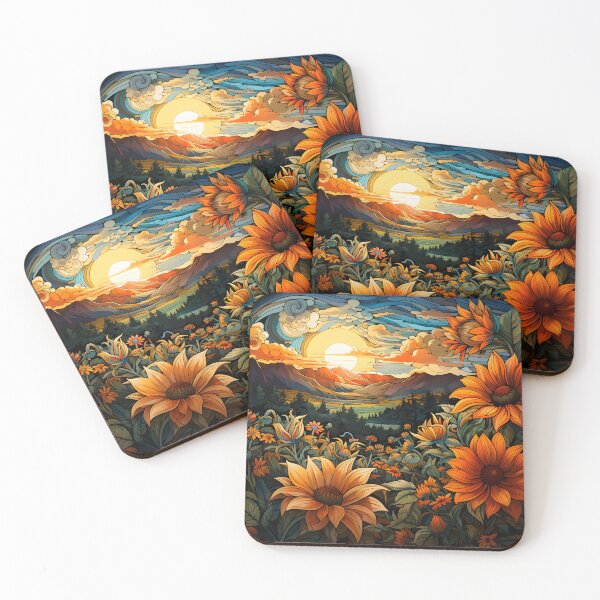 Item preview, Golden Radiance: A Field of Colorful Sunflowers designed and sold by Garmentz.