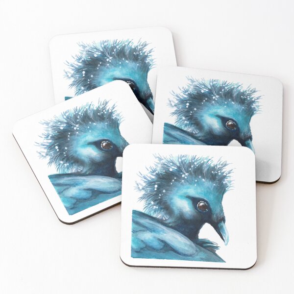 Item preview, Victoria Crowned Pigeon watercolour painting designed and sold by Funsize-Art.