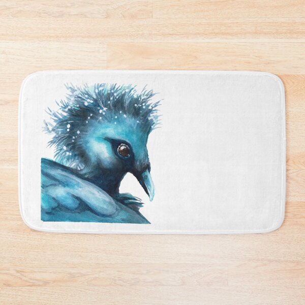 Item preview, Victoria Crowned Pigeon watercolour painting designed and sold by Funsize-Art.
