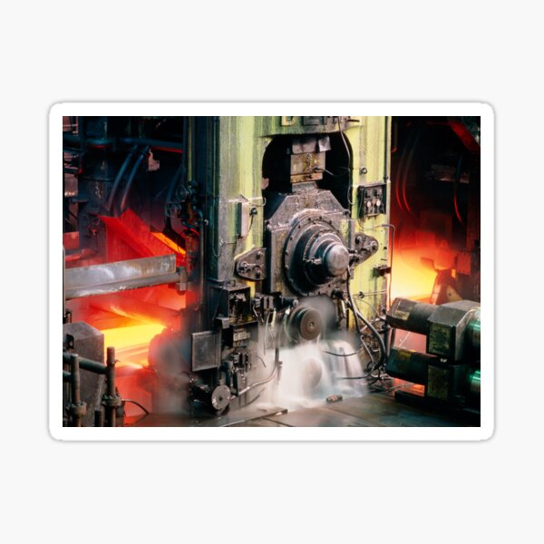 Item preview, Rolling machinery in a steel rolling mill. (T810/0141) designed and sold by SciencePhoto.
