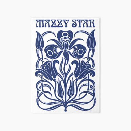 Mazzy Star Vintage Art Nouveau Style into you Blue Art Board Print